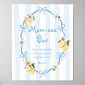 レモンブルー地中海のボウズモモモザバー ポスター (正面)