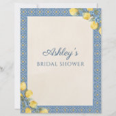 レモンブルー彼は彼女はブライダルシャワーゲームを言った (裏面)