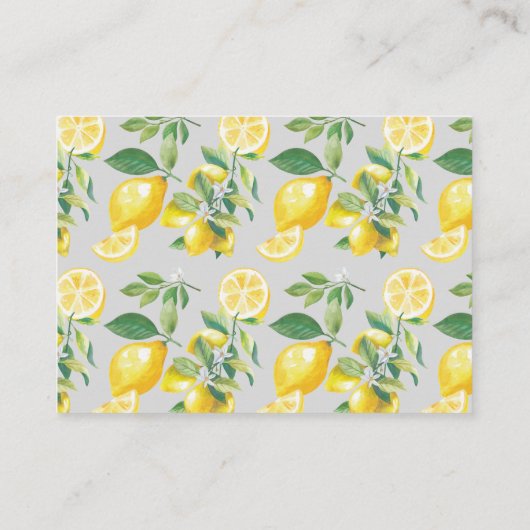 レモンブロッサムシトラス結婚ズ詳細 エンクロージャーカード (裏面)