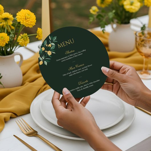 レモンブロッサムフローラエレガントツリーグ結婚リーン メニュー