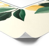 レモンブロッサムフローラエレガントツリーミモザバー ポスター (角)