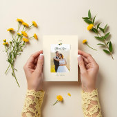 レモンブロッサムフローラツリーエレガントなウェディングフォト ポストカード