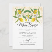 レモンブロッサムマジカルサンドブライダルシャワー 招待状 (正面)