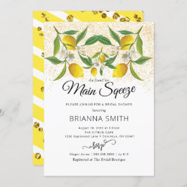 レモンブロッサムマジカルサンドブライダルシャワー 招待状