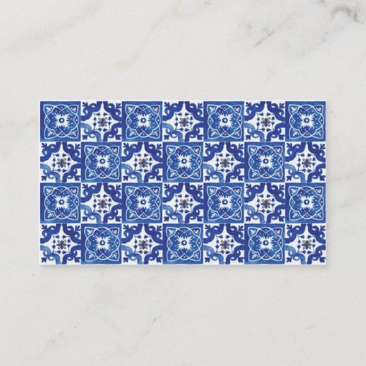 レモンブロージブルー地中海のズ結婚ウェブサイト エンクロージャーカード (裏面)