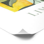 レモンプリントイタリアンポスター ポスター (コーナー)