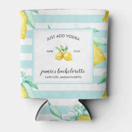 レモンプリント |柑橘類バチェロレッテ パーソナライズされた 缶クーラー