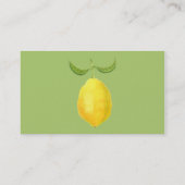 レモンプロファイルカード 名刺 (裏面)