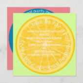 レモンプールパーティー招待状 (正面/裏面)