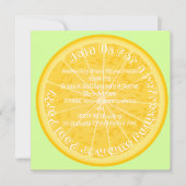 レモンプールパーティー招待状 (正面)