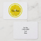 レモンヘッドモダンでカスタマイズ可能な名刺 名刺 (正面/裏面)