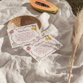 レモンベビーガールギフトレジストリ詳細 エンクロージャーカード