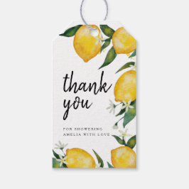 レモンベビーシャワーありがとう ギフトタグ