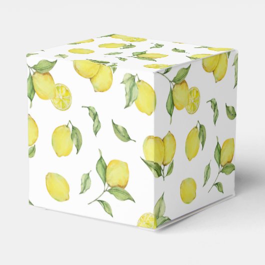 レモンベビーシャワーありがとう フェイバーボックス (裏面サイド)