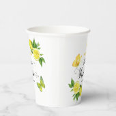 レモンベビーシャワーかわいい柑橘類パーソナライズされたパーティー 紙コップ (右)