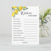 レモンベビーシャワーのベビー 招待状 (スタンド正面)