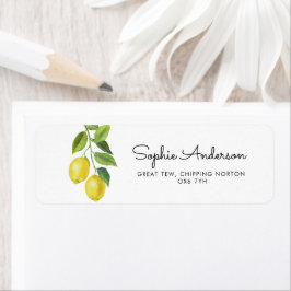 レモンベビーシャワーアドレス ラベル