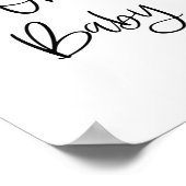 レモンベビーシャワーオベビーサイン ポスター (角)