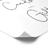 レモンベビーシャワーカードとギフト ポスター (角)