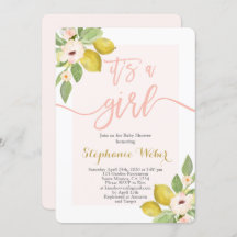 レモンベビーシャワーガール