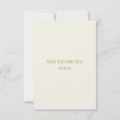 レモンベビーシャワーサンキューカード サンキューカード (裏面)