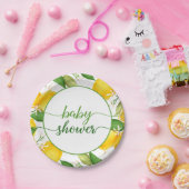 レモンベビーシャワープレート ペーパープレート (パーティー)