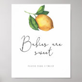 レモンベビーシャワーベビーは甘い ポスター (正面)