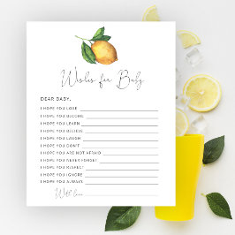 レモンベビーシャワーベビー