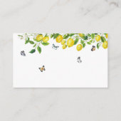 レモンベビーシャワーベビー エンクロージャーカード (裏面)