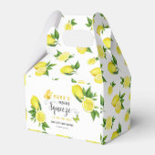 レモンベビーシャワーママのメインスクイーズかわいい柑橘類 フェイバーボックス (正面サイド)