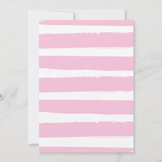 レモンベビーシャワーママのメイン絞りベビーシャワー 招待状 (裏面)