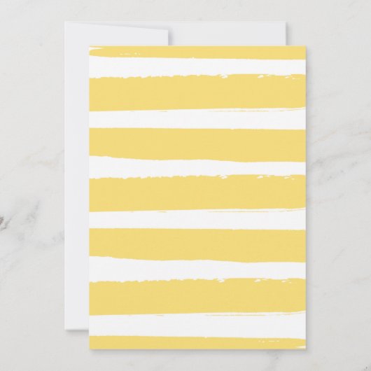 レモンベビーシャワーママのメイン絞りベビーシャワー 招待状 (裏面)