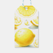レモンベビーシャワーメッセージカードテンプレート ギフトタグ (裏面)