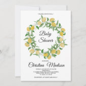レモンベビーシャワー招待状 招待状 (正面)