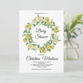 レモンベビーシャワー招待状 招待状 (スタンド正面)