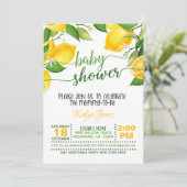 レモンベビーシャワー招待状 招待状 (スタンド正面)