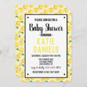 レモンベビーシャワー招待状 招待状 (正面/裏面)