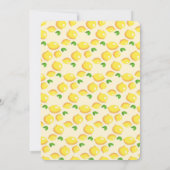 レモンベビーシャワー招待状 招待状 (裏面)