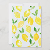 レモンベビーシャワー招待状 | Citrusシャワー 招待状 (裏面)