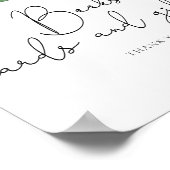 レモンベビーシャワー本のカードとギフト ポスター (角)