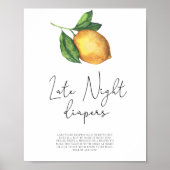 レモンベビーシャワー深夜おむつゲーム ポスター (正面)