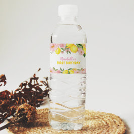 レモンベビーシャワー誕生日ウォーターボトルラベル ペットボトルラベル