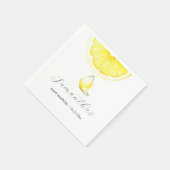レモンベビーシャワー スタンダードカクテルナプキン (角)