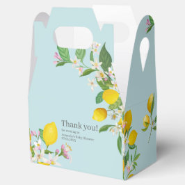 レモンベビーシャワー、チャオベビー、イタリアンテーマ フェイバーボックス