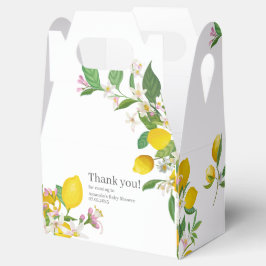 レモンベビーシャワー、チャオベビー、イタリアンテーマ フェイバーボックス