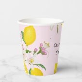 レモンベビーシャワー、チャオベビー、イタリアンテーマ 紙コップ (正面)