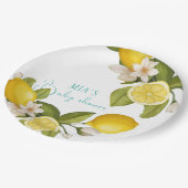 レモンベビーシャワー ペーパープレート (アングル)