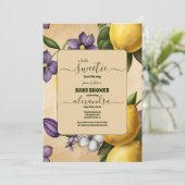 レモンベビーシャワー 招待状 (スタンド正面)
