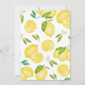 レモンベビーシャワー 招待状 (裏面)