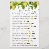 レモンベビーシャワー「誰を推測」ゲーム (正面)